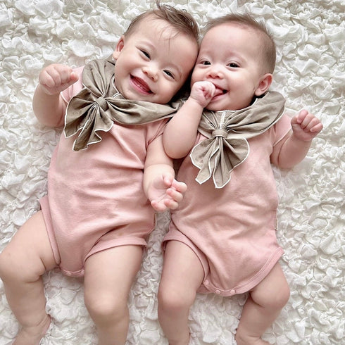 3.LIETO おでかけロンパース 70cm 80cm モスピンク ストームブルー 日本製 スリーリエート