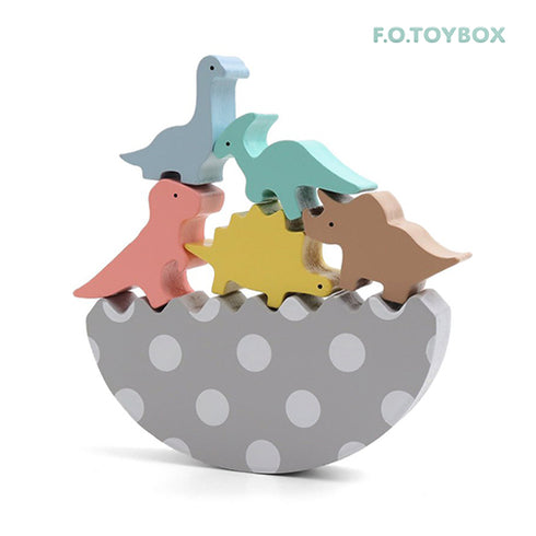 F.O. TOYBOX ゆらゆら恐竜 木製おもちゃ バランストイ ダイナソー