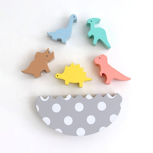 F.O. TOYBOX ゆらゆら恐竜 木製おもちゃ バランストイ ダイナソー