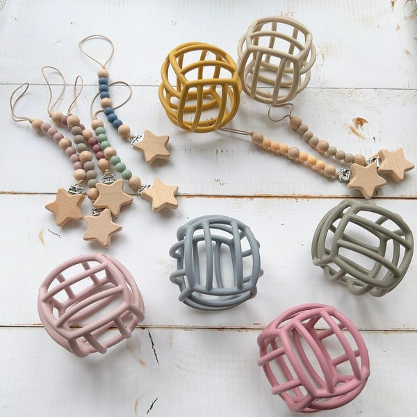 ベビーボールとホシノカタチ ホルダー セット Baby ball Toy Holder