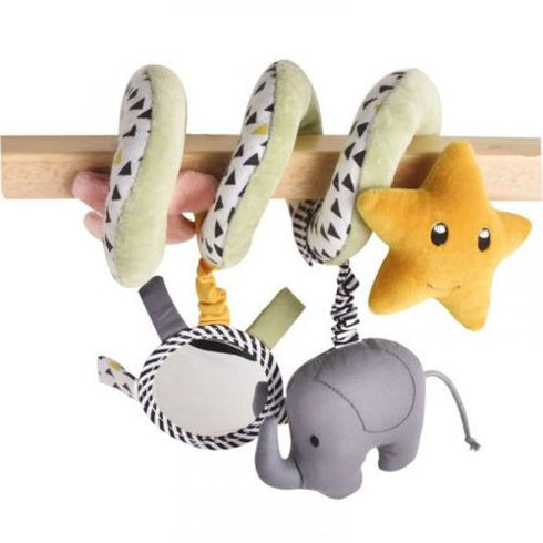 TIKIRI スパイラル アクティビティトイ Spairal Activity Toy ぞう ラトル 仕掛け 星 ミラー ティキリ