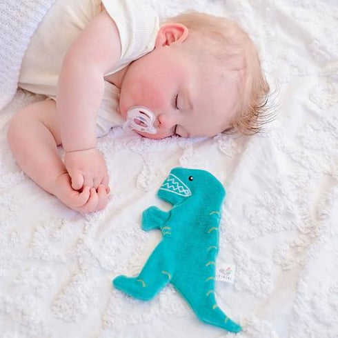 TIKIRI 恐竜 ちょうちょ カシャカシャタオル ベビーおもちゃ Crinkle オーガニックコットン ティキリ