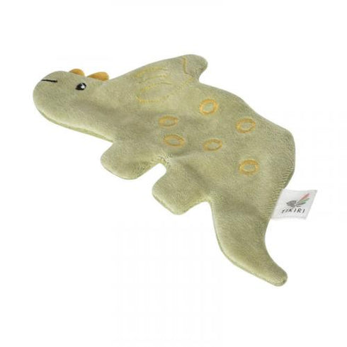 TIKIRI 恐竜 ちょうちょ カシャカシャタオル ベビーおもちゃ Crinkle オーガニックコットン ティキリ