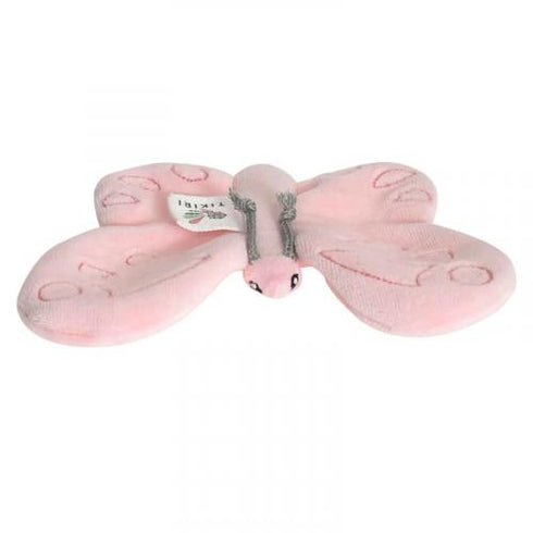 TIKIRI 恐竜 ちょうちょ カシャカシャタオル ベビーおもちゃ Crinkle オーガニックコットン ティキリ