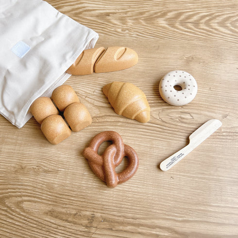 PLAN TOYS BREAD SET パンセット 3628 おままごと ブレッド 木製 パン屋さんごっこ プラントイ