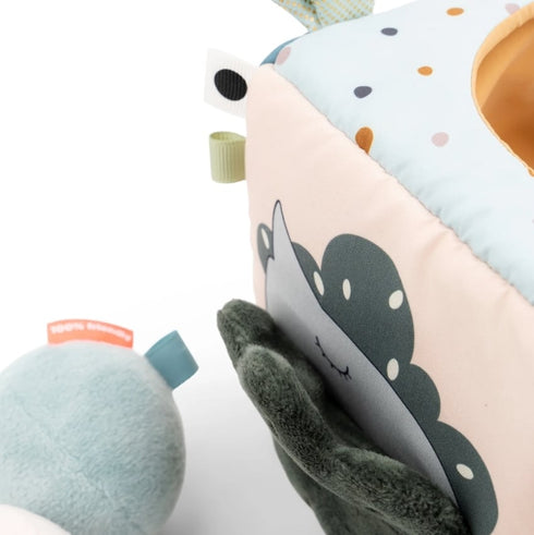 Done by Deer 布製 仕掛けおもちゃ ディスカバリーキューブ ディアフレンズ カラーミックス 2BD-4823137 ダンバイディア