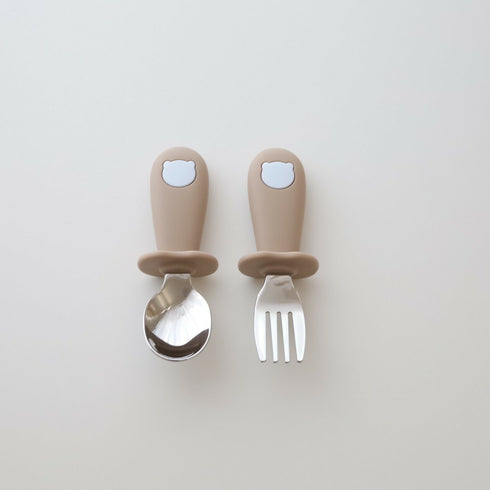 kawaii&born くまさん スプーン&フォーク カトラリーセット 子供用 ベビー用 KawaiiZou
