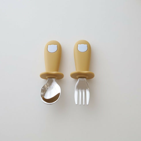 kawaii&born くまさん スプーン&フォーク カトラリーセット 子供用 ベビー用 KawaiiZou