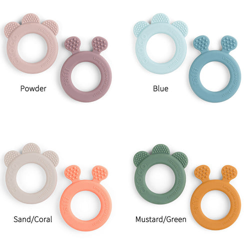 Done by Deer ダンバイディア シリコン歯固め ディアフレンズ 2個セット 赤ちゃんのおもちゃ