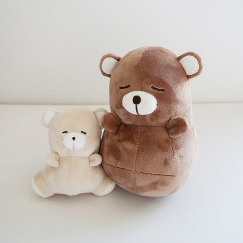 amanoppo ゆらゆら 親子でねんね -おきあがりこぼしとラトルのセット- くまさん ぬいぐるみ あまのっぽ