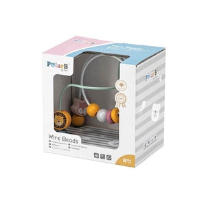 PolarB ポーラービー ビーズメイズ 木のおもちゃ ビーズコースター