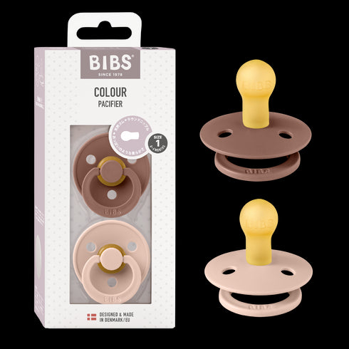 BIBS おしゃぶり2個入 天然ゴム 北欧 サイズ 1 サイズ 2 ビブス