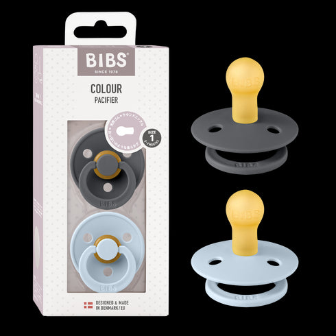 BIBS おしゃぶり2個入 天然ゴム 北欧 サイズ 1 サイズ 2 ビブス