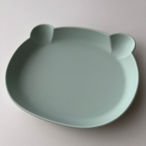 kawaii&born くまシリコンプレート 割れないお皿 離乳食 滑り止め ベビー食器 Bear