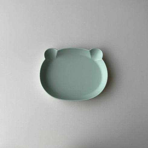 kawaii&born くまシリコンプレート 割れないお皿 離乳食 滑り止め ベビー食器 Bear
