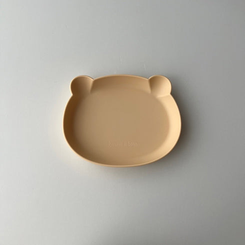 kawaii&born くまシリコンプレート 割れないお皿 離乳食 滑り止め ベビー食器 Bear
