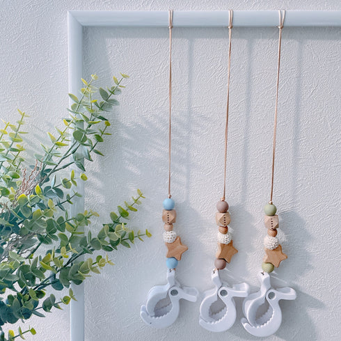 LABRO 赤ちゃんのお靴ホルダー シューズクリップ 星 ベビーカーに♪ ラブロ