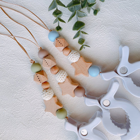 LABRO 赤ちゃんのお靴ホルダー シューズクリップ 星 ベビーカーに♪ ラブロ