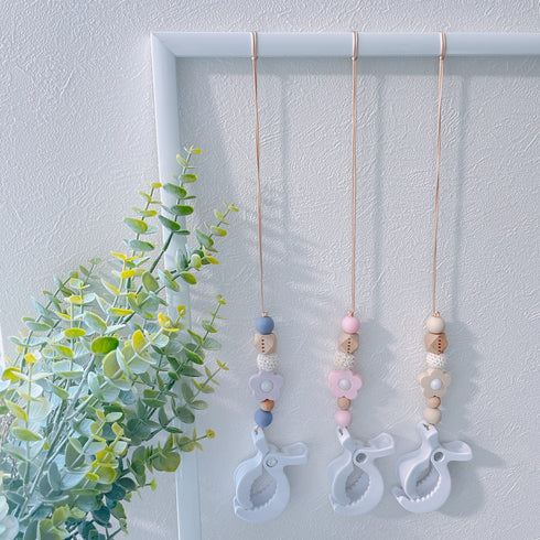 LABRO 赤ちゃんのお靴ホルダー シューズクリップ お花 ベビーカーに♪ ラブロ