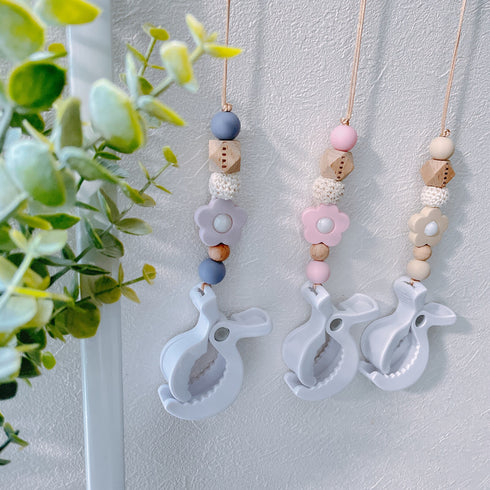 LABRO 赤ちゃんのお靴ホルダー シューズクリップ お花 ベビーカーに♪ ラブロ