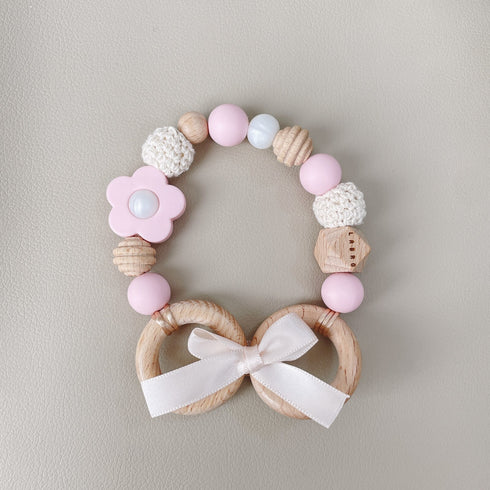 LABRO マグホルダー 木製 シリコンビーズ 花 フラワー ラブロ