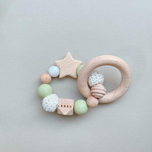 LABRO 歯がため 星パーツ スター 木製 木のおもちゃ ファーストトイ 日本製 ラブロ