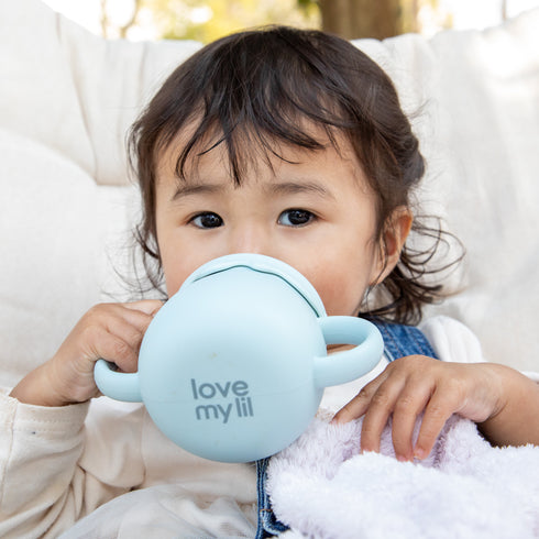 Love my lil 3wayマグ シリコン製 ストローマグ スナックカップ 両手持ちコップ ラブマイリル