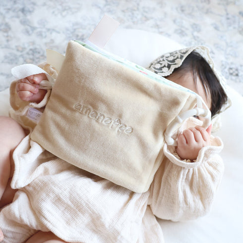 amanoppo ふんわりえほん BOX入 「うさぎたちのお茶会」 布絵本 あまのっぽ