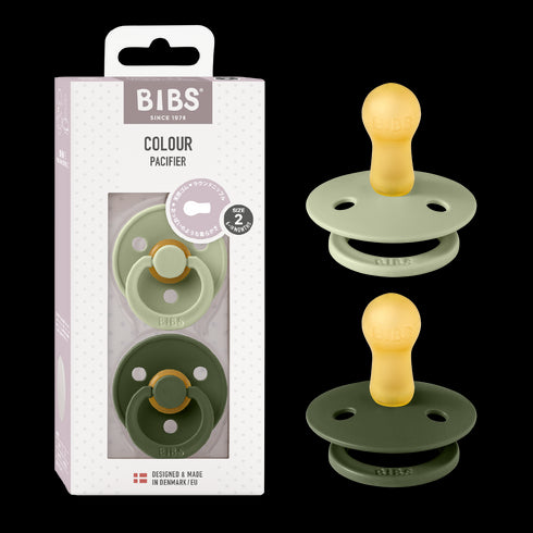 BIBS おしゃぶり2個入 天然ゴム 北欧 サイズ 1 サイズ 2 ビブス