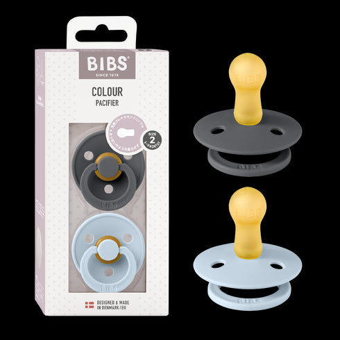 BIBS おしゃぶり2個入 天然ゴム 北欧 サイズ 1 サイズ 2 ビブス