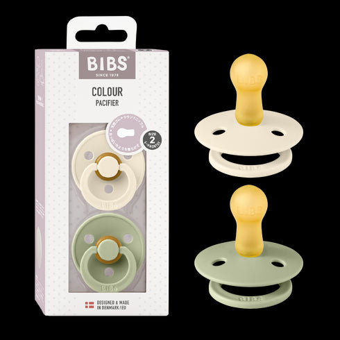 BIBS おしゃぶり2個入 天然ゴム 北欧 サイズ 1 サイズ 2 ビブス