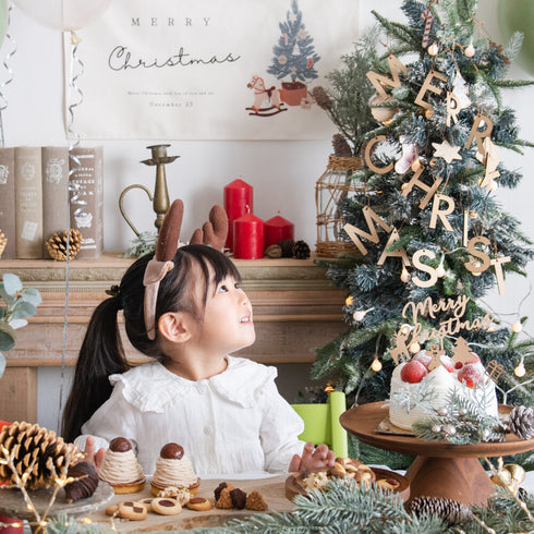 Hanamei クリスマス レター オーナメント ウッドバナー ツリー CHRISTMAS 木製 ガーランド 日本製 ハナメイ