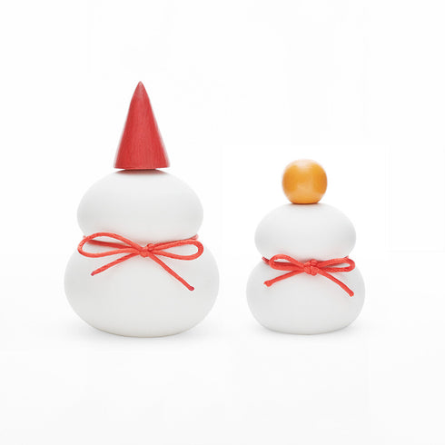 鏡餅 オブジェとしても使える半磁器のLEDライト 【Sサイズ】 お正月飾り 正月 雪だるま クリスマス サンタ帽子 shesay 108229