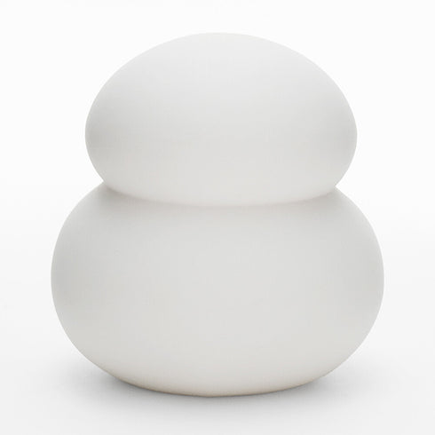 鏡餅 オブジェとしても使える半磁器のLEDライト 【Lサイズ】 お正月飾り 正月 雪だるま クリスマス サンタ帽子 shesay 108229