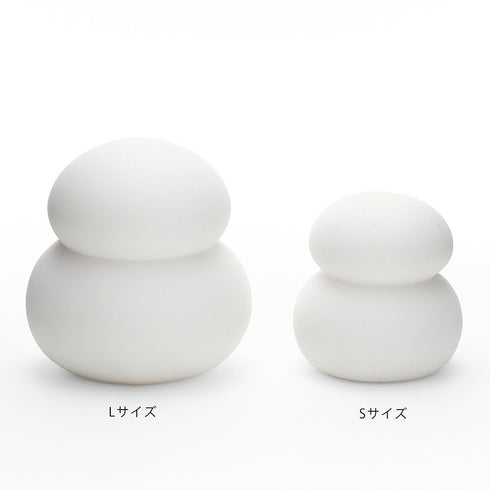 鏡餅 オブジェとしても使える半磁器のLEDライト 【Sサイズ】 お正月飾り 正月 雪だるま クリスマス サンタ帽子 shesay 108229