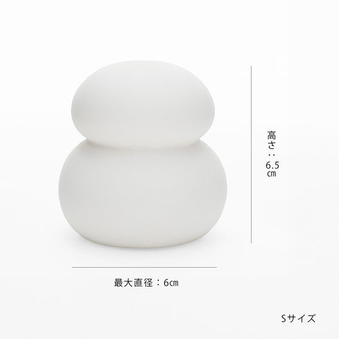 鏡餅 オブジェとしても使える半磁器のLEDライト 【Sサイズ】 お正月飾り 正月 雪だるま クリスマス サンタ帽子 shesay 108229