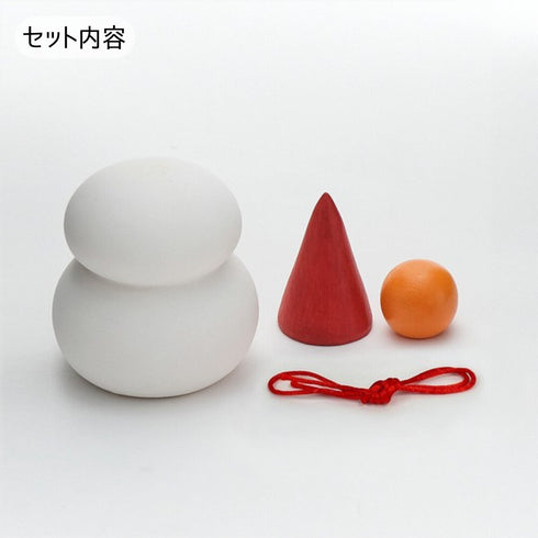 鏡餅 オブジェとしても使える半磁器のLEDライト 【Sサイズ】 お正月飾り 正月 雪だるま クリスマス サンタ帽子 shesay 108229