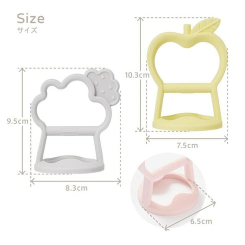 D by DADWAY にぎにぎ歯がため かぽっとはめる ディーバイダッドウェイ りんご 雲