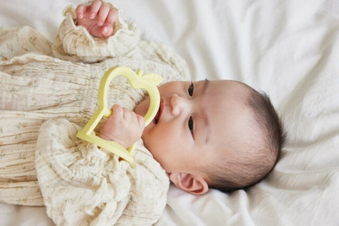 D by DADWAY にぎにぎ歯がため かぽっとはめる ディーバイダッドウェイ りんご 雲