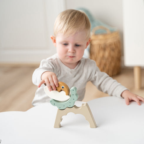 Done by Deer スタッキングトンネル 木のおもちゃ アンティ Stacking tunnel - Antee - Colour mix ダンバイディア