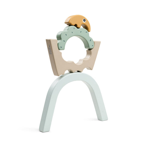 Done by Deer スタッキングトンネル 木のおもちゃ アンティ Stacking tunnel - Antee - Colour mix ダンバイディア