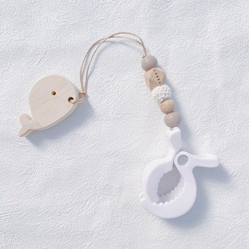 LABRO 2way フィッシングトイ くじらさん シューズクリップ 木製おもちゃ ベビーカー取付可 日本製 ラブロ