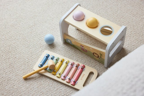 PolarB ハンマーシロフォン 木製おもちゃ 楽器 ハンマー TYPR44270 ポーラービー