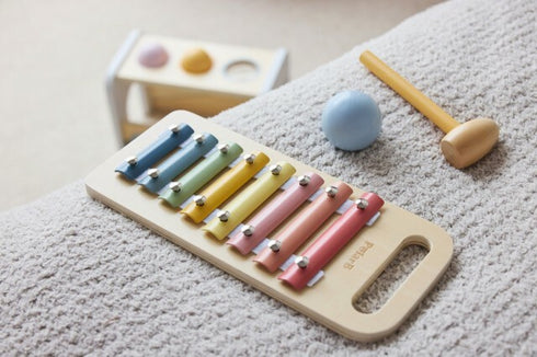 PolarB ハンマーシロフォン 木製おもちゃ 楽器 ハンマー TYPR44270 ポーラービー