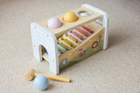 PolarB ハンマーシロフォン 木製おもちゃ 楽器 ハンマー TYPR44270 ポーラービー