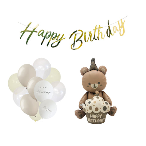 Hanamei バルーンパーティーキット くまセット バルーン 風船 誕生日 ハナメイ