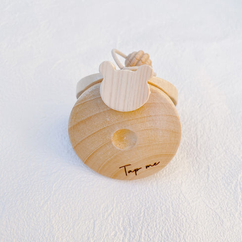 LABRO カスタネット くま うさぎ 木製 木のおもちゃ 楽器 ラブロ