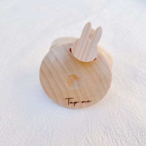 LABRO カスタネット くま うさぎ 木製 木のおもちゃ 楽器 ラブロ