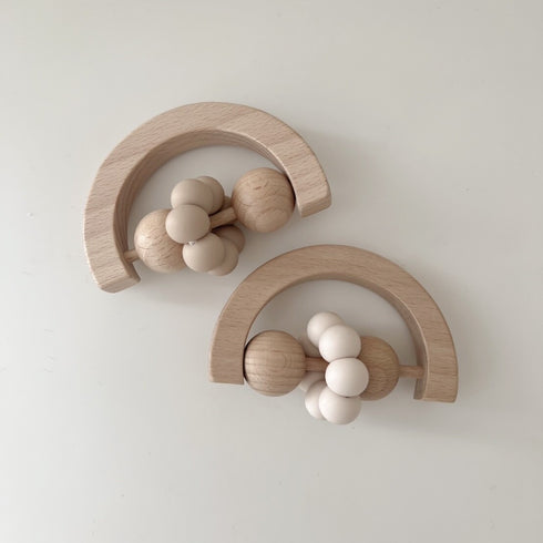 kawaii&born moon 歯固めリング 月型 木製