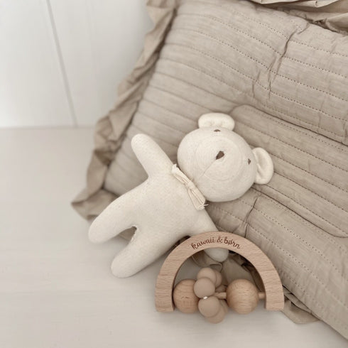 kawaii&born moon 歯固めリング 月型 木製